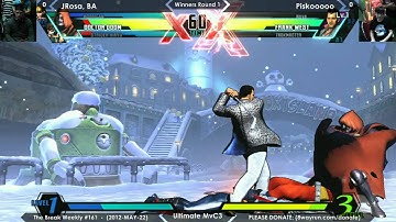 The Break #161 - UMvC3 W1 - JRosa VS Piskooooo