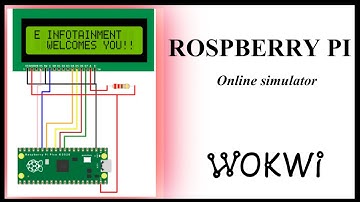 raspberry pi simulator online \ PI-Pico with lcd display\ Free Raspberry simulator\WOKWI simulator
