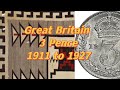 Great Britain 3 Pence KM#813, KM#813a 【#42】