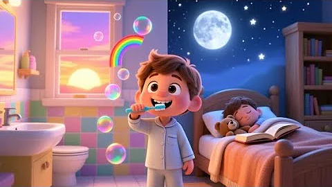 Daily Routine for Kids | Healthy Habits Learning | Morning to Night Routine Cartoon