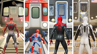 Spider-Man Gets Hit By Train in Spider-Man Games (2004-2024)