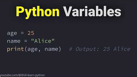Variables in the Python Programming Language