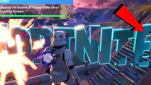 Search the Hidden "E" in the Dive  Loading Screen,