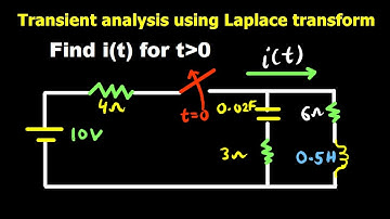 Transient analysis using laplace transform problem 5