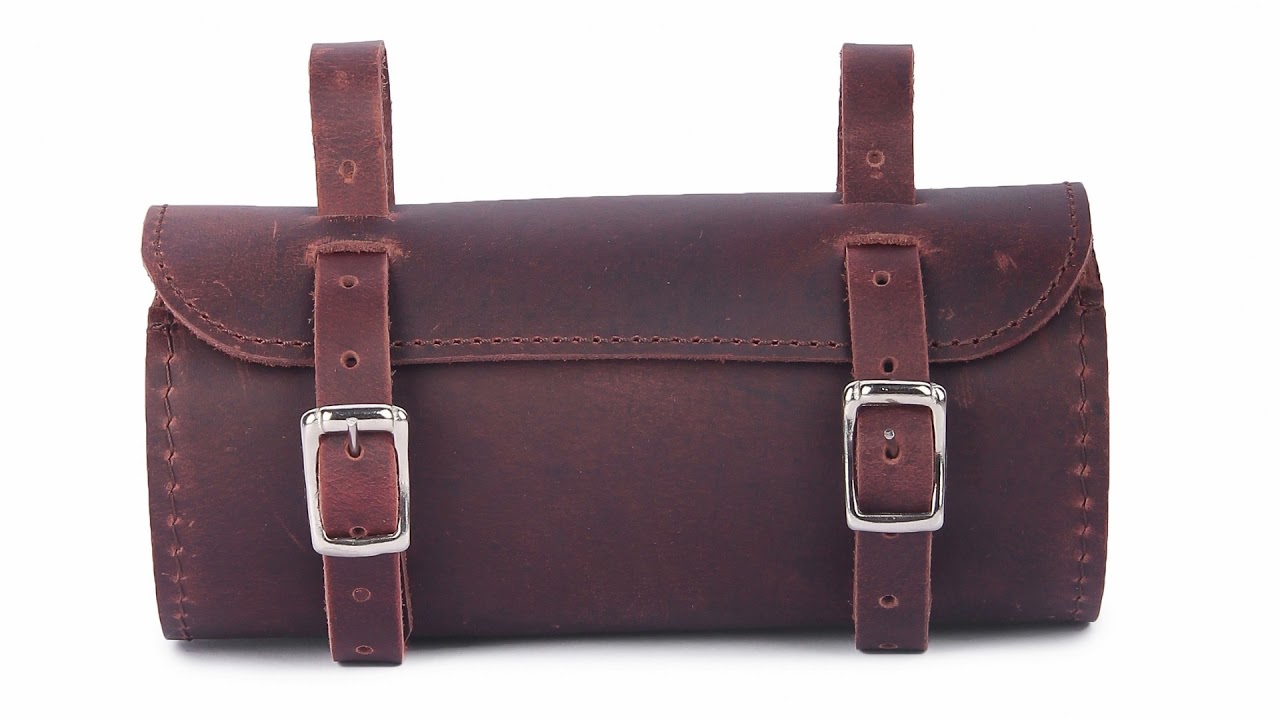 BICYCLE LEATHER SADDLE BAG ( M RUFOUS Design Leather Craft ). YouTube