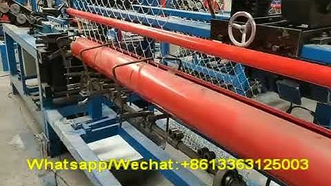 3M Width Double Wire Full Automatic Chain Link Fence Weaving Machine for Diamond Mesh