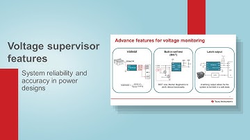 Features of supply-voltage supervisors