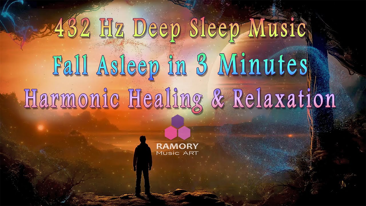 432 Hz Deep Sleep Music | Fall Asleep in 3 Minutes | Harmonic Healing ...