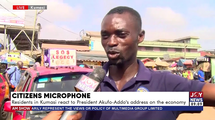 Citizens Microphone: Residents in Kumasi react to President Akufo-Addo’s address on the economy