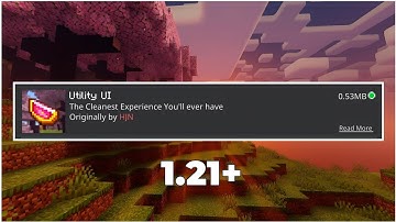 Utility UI for MCPE 1.21+ | Cleanest UI Pack Ever! (Minimal, Smooth & Beautiful)