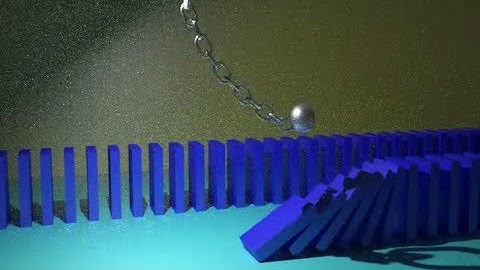 BLENDER DOMINOS FALLING ANIMATION VIDEO - TELUGU BLENDER TUTORIALS 2018 VIDEOS