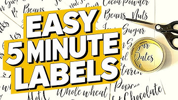 DIY-labels met verpakkingstape / Budgetvriendelijk en gemakkelijk!