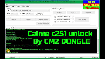Calme c251 unlock By CM2 DONGLE