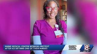 ICE detains Maine Medical Center nurse, prompting Portland protest News