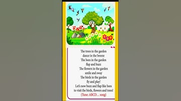 The trees in the garden.... song/  unit -2,/ class1-3
