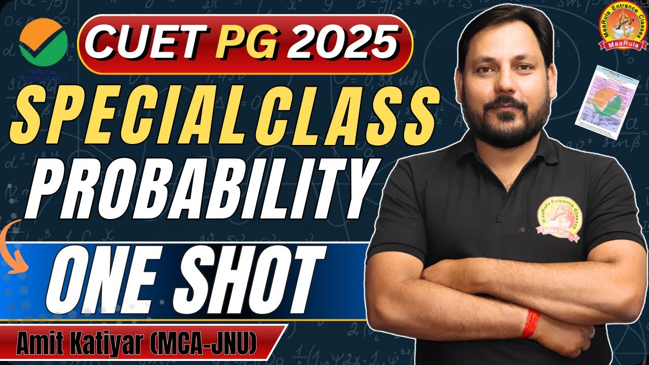 PROBABILITY ONE SHOT CUET - PG | MATHS | SHORTCUTS & TRICKS | ALL ...
