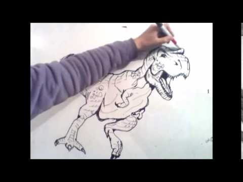 Come Disegnare Un Tirannosauro Rex Passo Dopo Passo Youtube