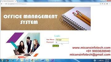 OFFICE MANAGEMENT SYSTEM- IEEE PROJECTS 2018