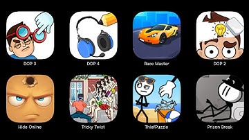 Dop 3, Dop 4, Race Master, Dop 2, Hide Online, Tricky twist, Thiefpuzzle, Prison Break 