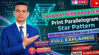 Print Parallelogram Star Pattern Problem in Java | Full Explained | 