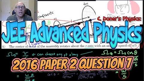 JEE Advanced Physics, Rotational Mechanics, 2016 Paper 2, #7