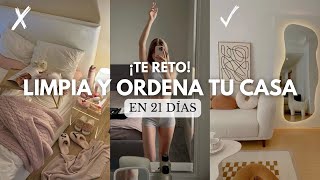 RETO: LIMPIA y ORDENA tu CASA en 21 DÍAS 🤯¿ERES CAPAZ?🤯 (RUTINA de LIMPIEZA 2024)💜Jessi Franquet 💜