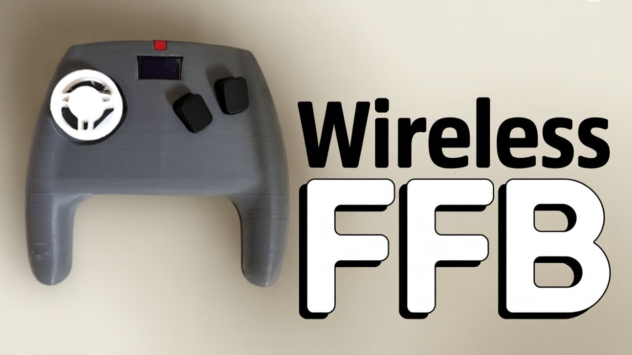Wireless FFB Sim-Racing Demo | Assetto Corsa | Powered Only by PSU + Power Bank