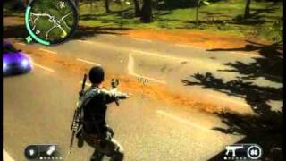 Just Cause 2 glitch inside Plane