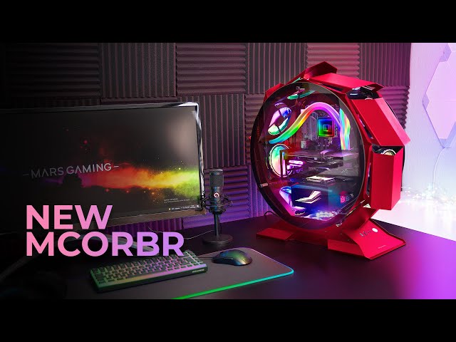 Mars Gaming MCORB Blanco Caja PC Gaming Micro-ATX XL Diseño Circular Custom  Doble Cristal Templado MCORBW