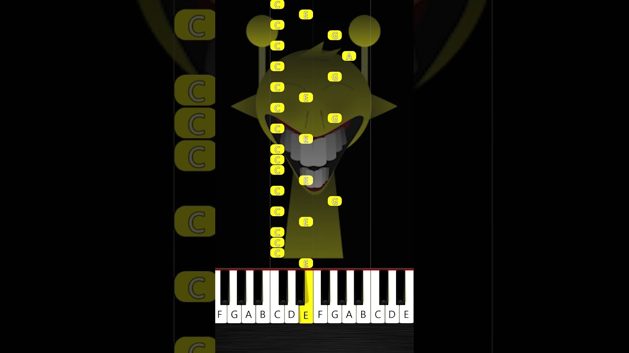 Simon - Horror Phase (Incredibox SPRUNKI) - BEGINNER Piano Tutorial