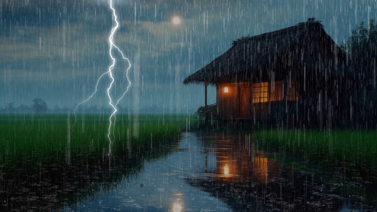 Calming Rain and Thunder Sounds for Sleep At Night - ASMR to Relax and ...