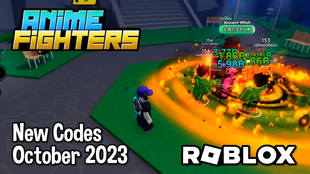Roblox Anime Fighters Simulator New Codes October 2023 