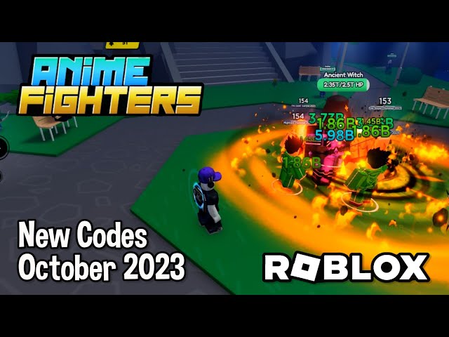 Roblox Anime Fighters Simulator New Codes October 2023 