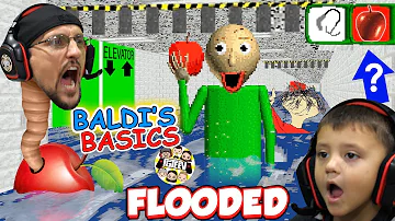 BALDI LOVES APPLES! Flooded & Foggy School Hallways! (FGTEEV 🍎 BALDI's BASICS FULL GAME!)