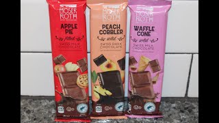 Moser Roth (ALDI) Chocolate Bar: Apple Pie, Peach Cobbler & Waffle Cone Review