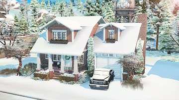 Cozy Winter Family Home // The Sims 4 Speed Build
