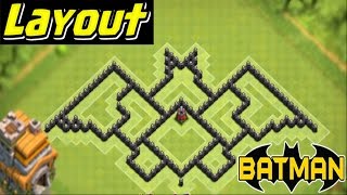 Layout Batman Cv 7 Com Dispersor Aereo Clash Of Clans Base Design