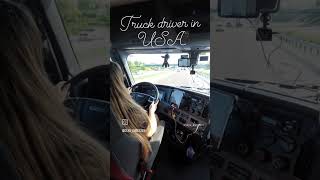 Truck driver in USA🇺🇲 Мечты сбываются✨️❤️#truckdriver #olya_kwiecien #trucker #USA #сша #дальнобой