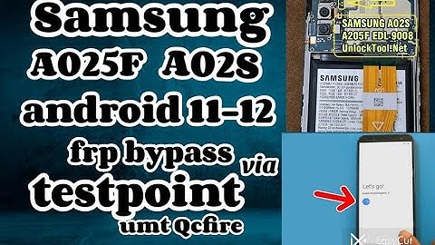 Samsung A02S -A025F frp bypass android 11/12 using umt Qcfire