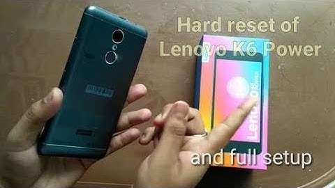 How to boot lenovo k6 note in recovery mode