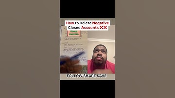 Remove Negative Closed Accounts From Your Credit Report #credit #shorts #creditscore #creditrepair