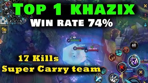 Top 1 Khazix Tốc chiến - Tỷ lệ thắng 74% sẽ gồng gánh team lật kèo như thế nào với 17 mạng hạ gục