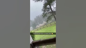 Thumbnail of Lightning Strikes Electric Fence