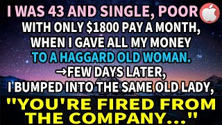 【Apple】I was 43 and single, poor with only $1800 pay a month, when I gave all my money to a...