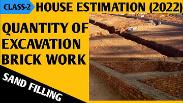 How to Calculate Quantity of Excavation for House & Quantity of Brickwork in Foundation