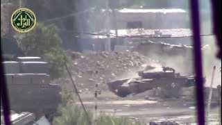 T-72 tank  Syria  direct hit