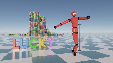 Ragdoll Test, Blender Animation, Nishita, Mixamo, rigid body simulation, physics