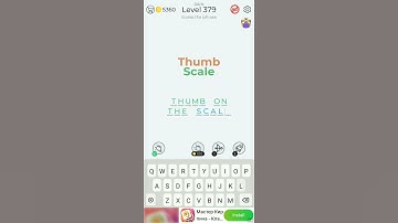 Dingbats Level 379 Thumb Scale Answers #shorts