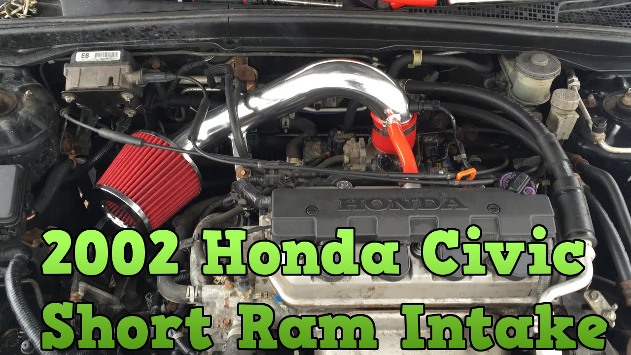 2002 Honda Civic - Short Ram Air Intake Installation - YouTube