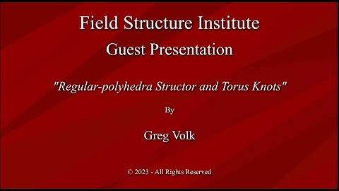 Regular-polyhedra Structor and Torus Knots-Greg Volk